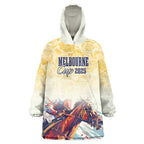Melbourne Horse Racing Wearable Blanket Hoodie Yellow Rose Champion LT7