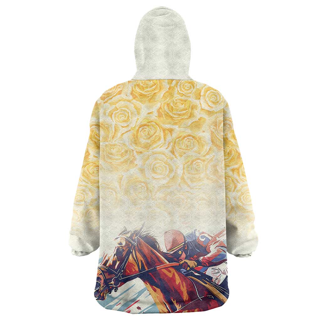 Melbourne Horse Racing Wearable Blanket Hoodie Yellow Rose Champion LT7