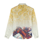 Melbourne Horse Racing Women Casual Shirt Yellow Rose Champion LT7