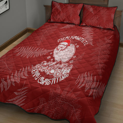 new-zealand-christmas-quilt-bed-set-silver-fern-mix-kiwi-bird-ver01