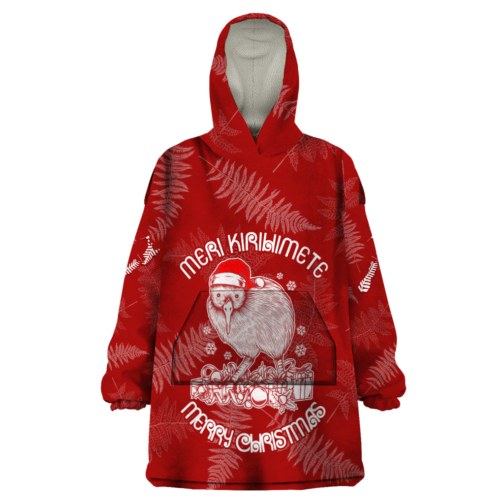 new-zealand-christmas-wearable-blanket-hoodie-silver-fern-mix-kiwi-bird-ver01