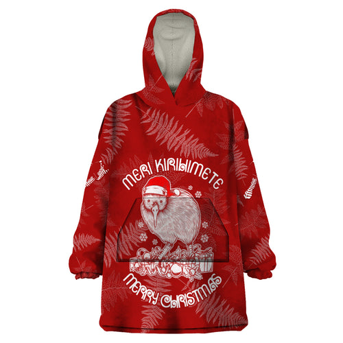 new-zealand-christmas-wearable-blanket-hoodie-silver-fern-mix-kiwi-bird-ver01