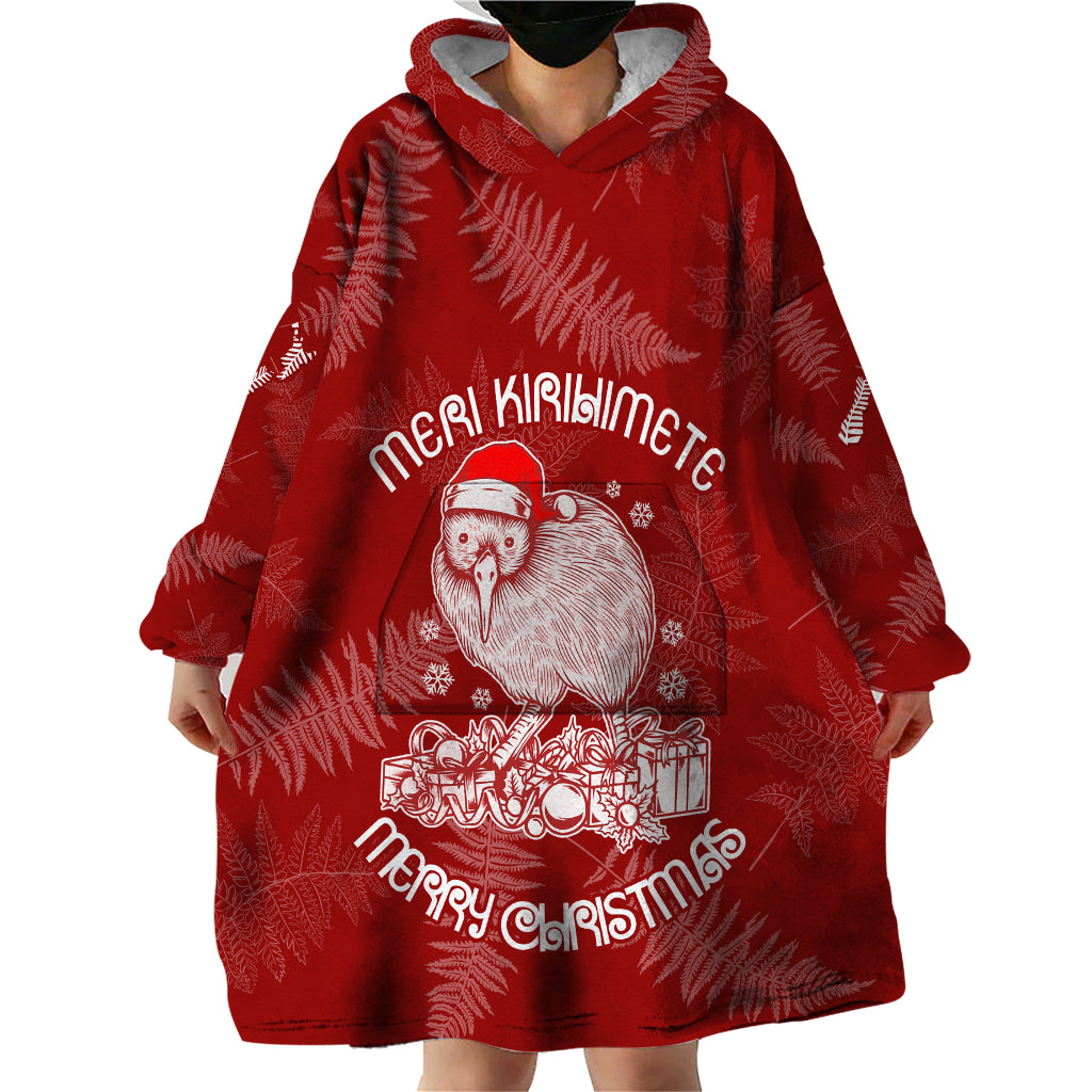 new-zealand-christmas-wearable-blanket-hoodie-silver-fern-mix-kiwi-bird-ver01
