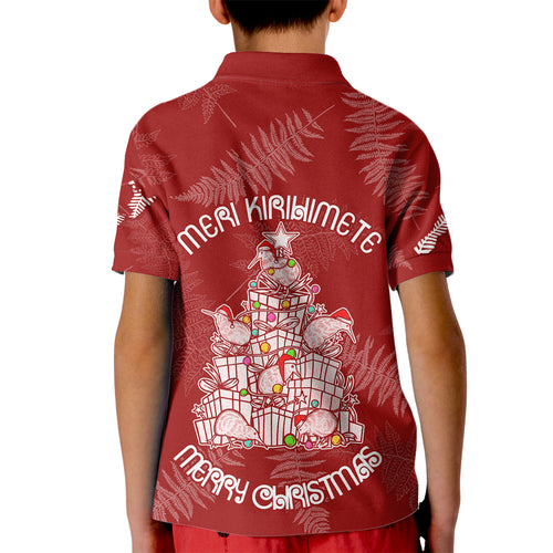 new-zealand-christmas-kid-polo-shirt-silver-fern-mix-kiwi-bird-ver02
