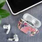 Australia Breast Cancer Awareness AirPods Case Pink Galah with Eucalyptus Flowers - Aussie Hoodie