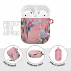 Australia Breast Cancer Awareness AirPods Case Pink Galah with Eucalyptus Flowers - Aussie Hoodie