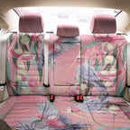 Australia Breast Cancer Awareness Back Car Seat Cover Pink Galah with Eucalyptus Flowers - Aussie Hoodie