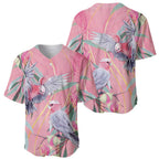 Australia Breast Cancer Awareness Baseball Jersey Pink Galah with Eucalyptus Flowers - Aussie Hoodie