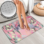 Australia Breast Cancer Awareness Bathroom Set Pink Galah with Eucalyptus Flowers - Aussie Hoodie