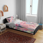 Australia Breast Cancer Awareness Bedding Set Pink Galah with Eucalyptus Flowers - Aussie Hoodie