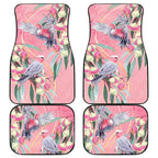 Australia Breast Cancer Awareness Car Mats Pink Galah with Eucalyptus Flowers - Aussie Hoodie