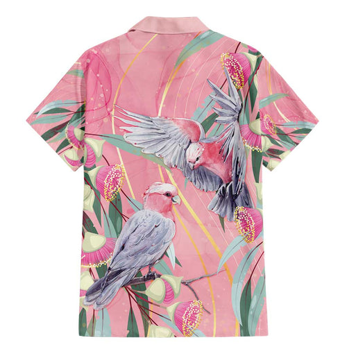 Australia Breast Cancer Awareness Family Matching Mermaid Dress and Hawaiian Shirt Pink Galah with Eucalyptus Flowers - Aussie Hoodie