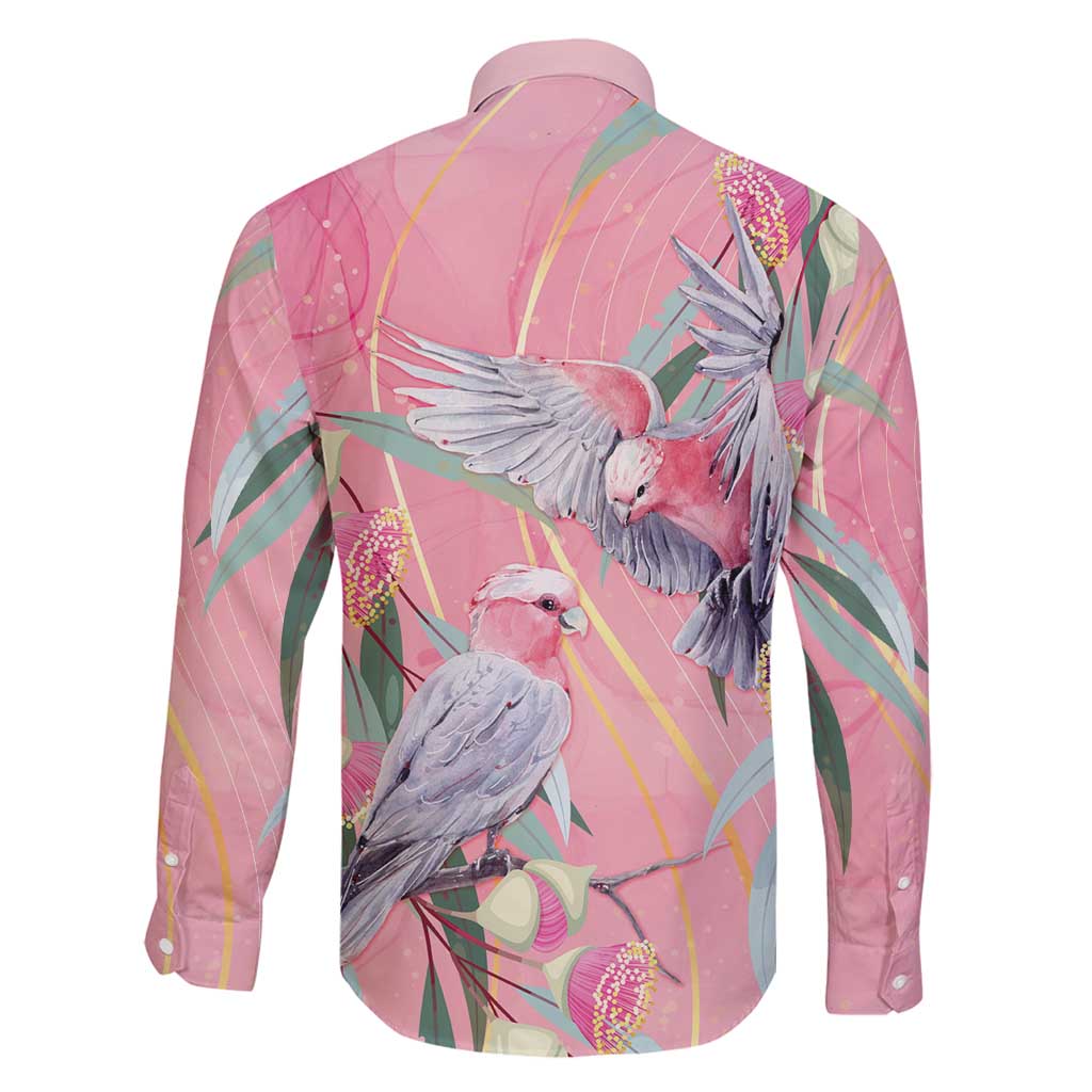 Australia Breast Cancer Awareness Family Matching Mermaid Dress and Hawaiian Shirt Pink Galah with Eucalyptus Flowers - Aussie Hoodie
