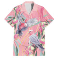 Australia Breast Cancer Awareness Family Matching Short Sleeve Bodycon Dress and Hawaiian Shirt Pink Galah with Eucalyptus Flowers - Aussie Hoodie