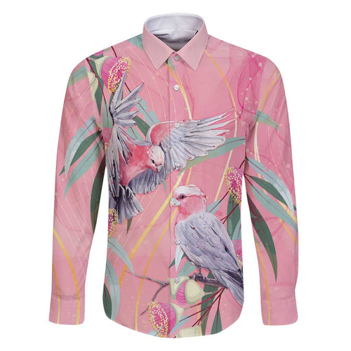 Australia Breast Cancer Awareness Family Matching Tank Maxi Dress and Hawaiian Shirt Pink Galah with Eucalyptus Flowers - Aussie Hoodie