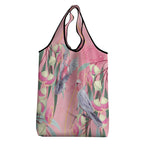 Australia Breast Cancer Awareness Grocery Bag Pink Galah with Eucalyptus Flowers - Aussie Hoodie