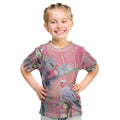 Australia Breast Cancer Awareness Kid T Shirt Pink Galah with Eucalyptus Flowers - Aussie Hoodie