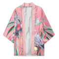 Australia Breast Cancer Awareness Kimono Pink Galah with Eucalyptus Flowers - Aussie Hoodie