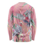 Australia Breast Cancer Awareness Long Sleeve Shirt Pink Galah with Eucalyptus Flowers - Aussie Hoodie