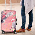 Australia Breast Cancer Awareness Luggage Cover Pink Galah with Eucalyptus Flowers - Aussie Hoodie