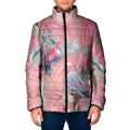 Australia Breast Cancer Awareness Padded Jacket Pink Galah with Eucalyptus Flowers - Aussie Hoodie