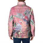 Australia Breast Cancer Awareness Padded Jacket Pink Galah with Eucalyptus Flowers - Aussie Hoodie