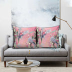 Australia Breast Cancer Awareness Pillow Cover Pink Galah with Eucalyptus Flowers - Aussie Hoodie
