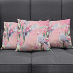 Australia Breast Cancer Awareness Pillow Cover Pink Galah with Eucalyptus Flowers - Aussie Hoodie