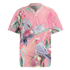 Australia Breast Cancer Awareness Rugby Jersey Pink Galah with Eucalyptus Flowers - Aussie Hoodie