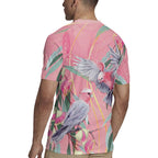 Australia Breast Cancer Awareness Rugby Jersey Pink Galah with Eucalyptus Flowers - Aussie Hoodie