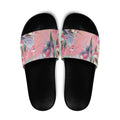 Australia Breast Cancer Awareness Slide Sandals Pink Galah with Eucalyptus Flowers - Aussie Hoodie