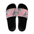 Australia Breast Cancer Awareness Slide Sandals Pink Galah with Eucalyptus Flowers - Aussie Hoodie