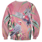 Australia Breast Cancer Awareness Sweatshirt Pink Galah with Eucalyptus Flowers - Aussie Hoodie