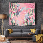 Australia Breast Cancer Awareness Tapestry Pink Galah with Eucalyptus Flowers - Aussie Hoodie