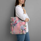 Australia Breast Cancer Awareness Tote Bag Pink Galah with Eucalyptus Flowers - Aussie Hoodie