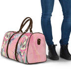 Australia Breast Cancer Awareness Travel Bag Pink Galah with Eucalyptus Flowers - Aussie Hoodie
