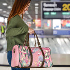 Australia Breast Cancer Awareness Travel Bag Pink Galah with Eucalyptus Flowers - Aussie Hoodie