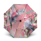 Australia Breast Cancer Awareness Umbrella Pink Galah with Eucalyptus Flowers - Aussie Hoodie