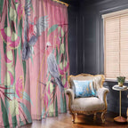 Australia Breast Cancer Awareness Window Curtain Pink Galah with Eucalyptus Flowers - Aussie Hoodie