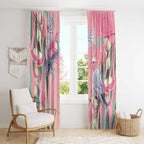 Australia Breast Cancer Awareness Window Curtain Pink Galah with Eucalyptus Flowers - Aussie Hoodie