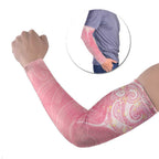 Breast Cancer Awareness Maori Aotearoa Arm Sleeves Manta Ray - Pink Glaze - Aussie Hoodie