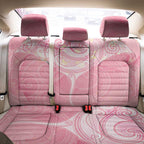 Breast Cancer Awareness Maori Aotearoa Back Car Seat Cover Manta Ray - Pink Glaze - Aussie Hoodie