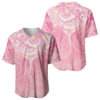 Breast Cancer Awareness Maori Aotearoa Baseball Jersey Manta Ray - Pink Glaze - Aussie Hoodie