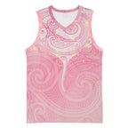 Breast Cancer Awareness Maori Aotearoa Basketball Jersey Manta Ray - Pink Glaze - Aussie Hoodie