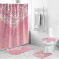 Breast Cancer Awareness Maori Aotearoa Bathroom Set Manta Ray - Pink Glaze - Aussie Hoodie