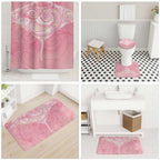 Breast Cancer Awareness Maori Aotearoa Bathroom Set Manta Ray - Pink Glaze - Aussie Hoodie