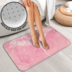 Breast Cancer Awareness Maori Aotearoa Bathroom Set Manta Ray - Pink Glaze - Aussie Hoodie