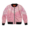 Breast Cancer Awareness Maori Aotearoa Bomber Jacket Manta Ray - Pink Glaze - Aussie Hoodie