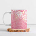 Breast Cancer Awareness Maori Aotearoa Ceramic Mug Manta Ray - Pink Glaze - Aussie Hoodie