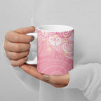 Breast Cancer Awareness Maori Aotearoa Ceramic Mug Manta Ray - Pink Glaze - Aussie Hoodie